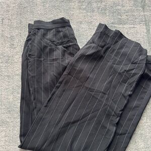 Black Pinstripe Pants